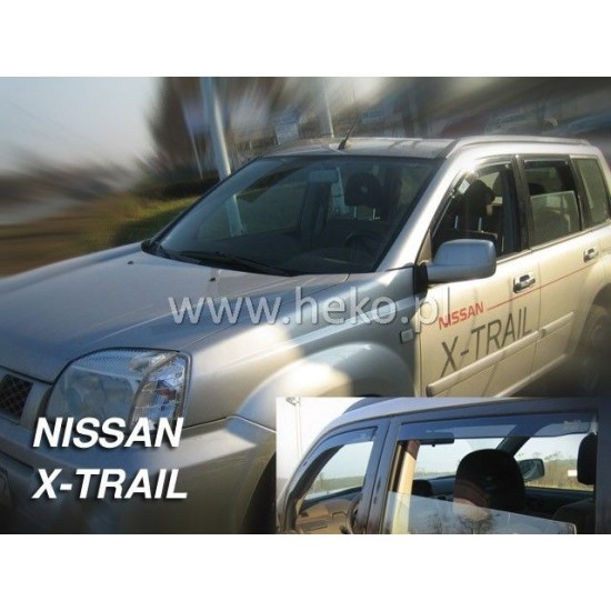 Ανεμοθραύστες για Nissan X-Trail (2001-2007) - 4 τμχ εμπρός και πίσω