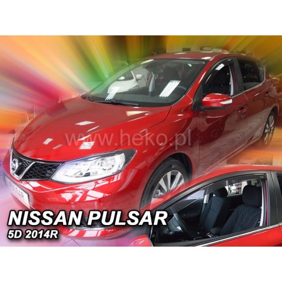 Ανεμοθραύστες για Nissan Pulsar (2014+)  5 πορτο - 2 τμχ. εμπρός