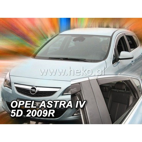 Ανεμοθραύστες για Opel Astra J (2009+) 5 πορτο ,sedan - 4 τμχ. εμπρός και πίσω