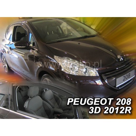 Ανεμοθραύστες για Peugeot 208 (2012+ ) 3 πορτο