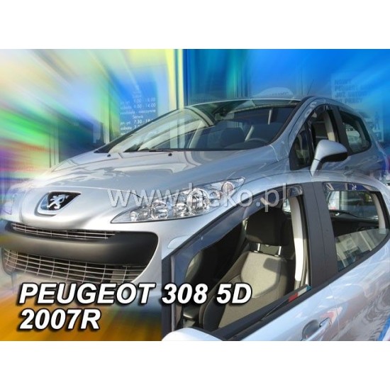 Ανεμοθραύστες για Peugeot 308 (2007-2013 ) 5 πορτο - 2 τμχ. εμπρός