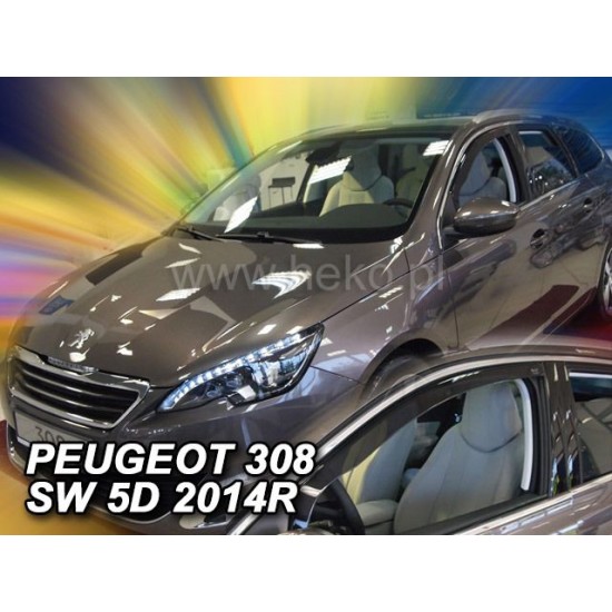 Ανεμοθραύστες για Peugeot 308 (2013+) 5 πορτο ,combi  - 2 τμχ. εμπρός