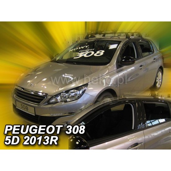 Ανεμοθραύστες για Peugeot 308 (2013+ ) 5 πορτο - 4 τμχ. εμπρός και πίσω