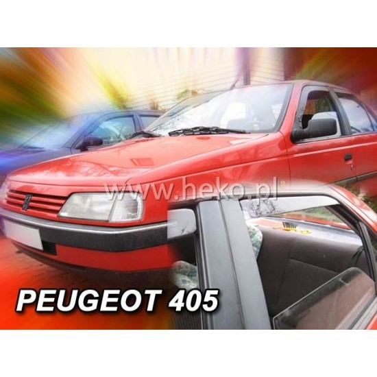 Ανεμοθραύστες για Peugeot 405 sedan - 4 τμχ. εμπρός και πίσω