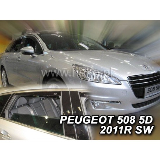 Ανεμοθραύστες για Peugeot 508 (2011+) combi - 4 τμχ. εμπρός και πίσω