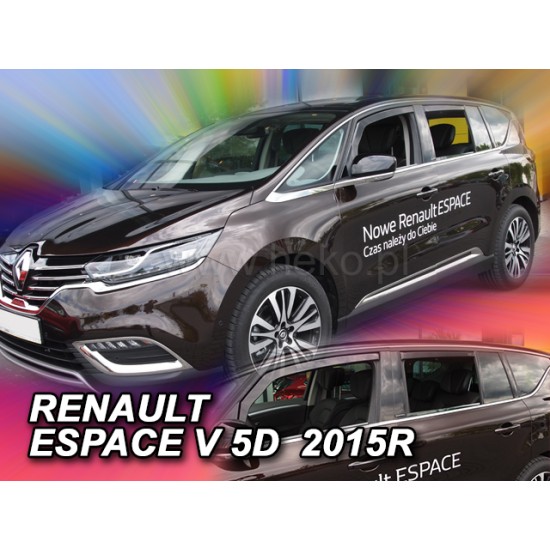 Ανεμοθραύστες για Renault Espace (2014+) - 4 τμχ. εμπρός και πίσω