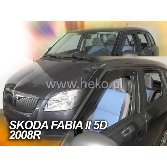 Ανεμοθραύστες για Skoda Fabia (2008-2015) combi - 4 τμχ εμπρός και πίσω