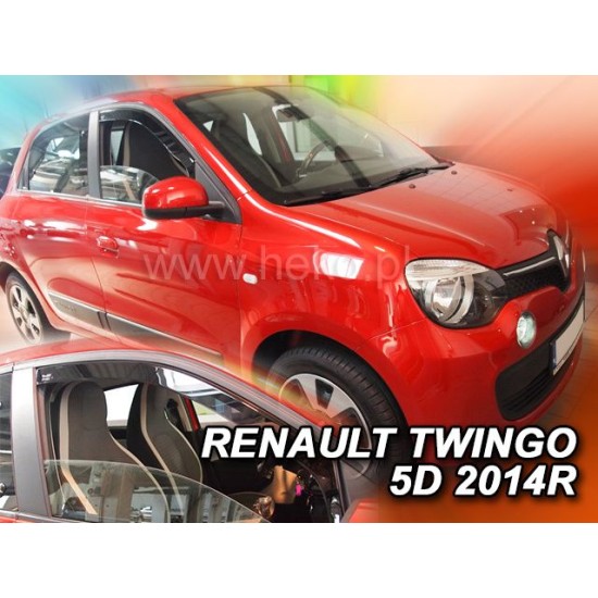 Ανεμοθραύστες για Renault Twingo (2014+) 5 πορτο - 2 τμχ εμπρός