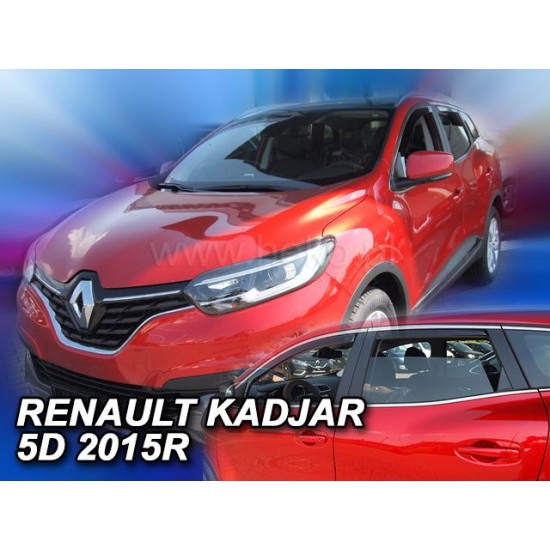 Ανεμοθραύστες για Renault Kadjar (2015+) - 4 τμχ εμπρός και πίσω