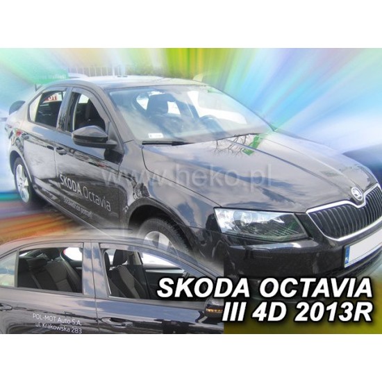 Ανεμοθραύστες για Skoda Octavia (2013+) combi - 4 τμχ εμπρός και πίσω