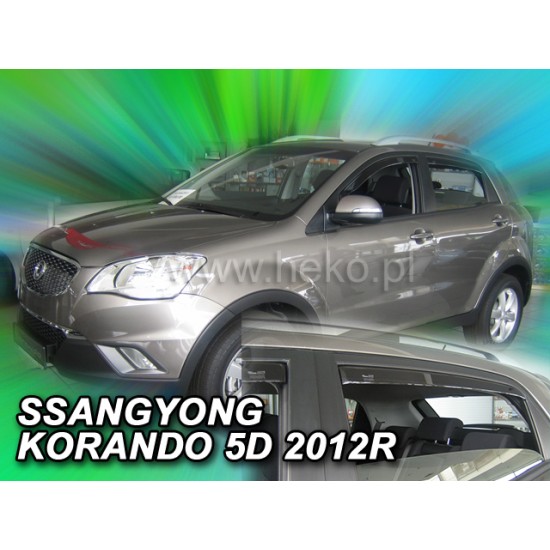 Ανεμοθραύστες για Ssangyong Kyron (2006+) 5 πορτο - 4 τμχ εμπρός και πίσω