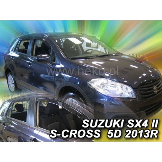 Ανεμοθραύστες για Suzuki SX4 II S-Cross (2013+) 5 πορτο - 4 τμχ εμπρός και πίσω