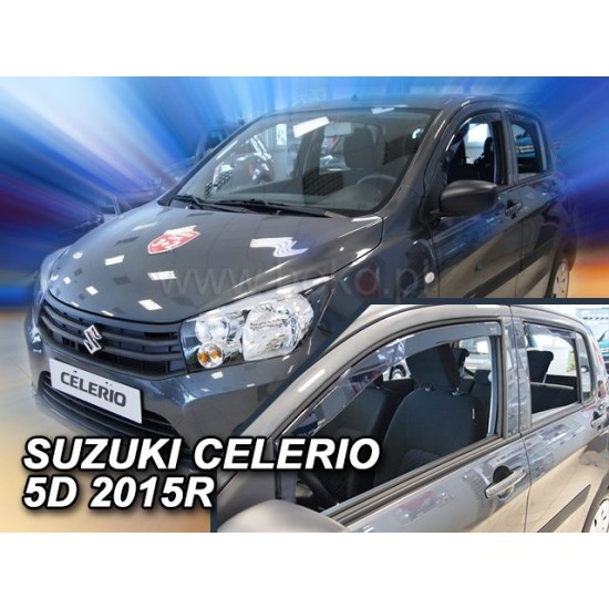 Ανεμοθραύστες για Suzuki Celerio (2015+)  5 πορτο - 4 τμχ εμπρός και πίσω