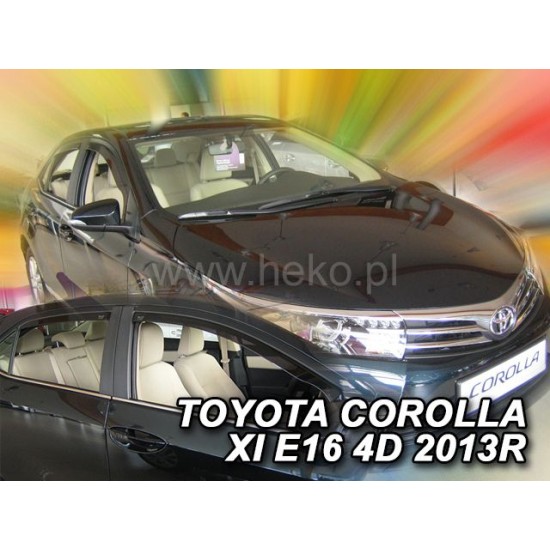 Ανεμοθραύστες για Toyota Corolla (2013+) sedan - 4 τμχ εμπρός και πίσω