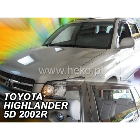 Ανεμοθραύστες για Toyota Highlander (USA) (2001-2007) - 4 τμχ εμπρός και πίσω