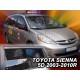 Ανεμοθραύστες για Toyota Sienna (2003-2010) - 4 τμχ εμπρός και πίσω