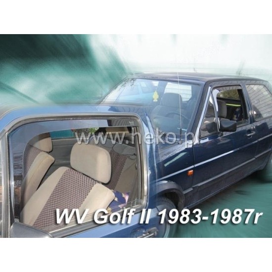 Ανεμοθραύστες για Vw Golf 2 (1983-1987) (με το μικρό παραθυράκι) sedan - 2 τμχ εμπρός