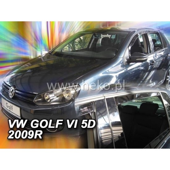 Ανεμοθραύστες για Vw Golf 6 (2008-2012) 5 πορτο - 4 τμχ. εμπρός και πίσω