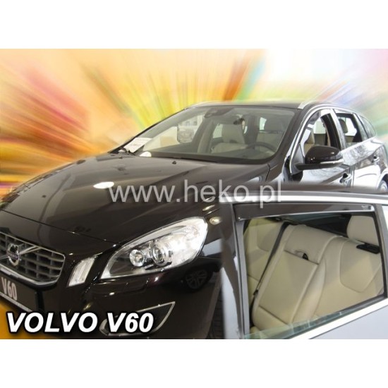 Ανεμοθραύστες για Volvo V60 (2010-2018) hatchback - 4 τμχ εμπρός και πίσω