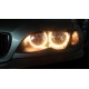 RGB δαχτυλίδια angel eyes led με επικάλυψη ματ για BMW E36 / E38 / E39 με τηλεχειρισμό για αλλαγή χρώματος