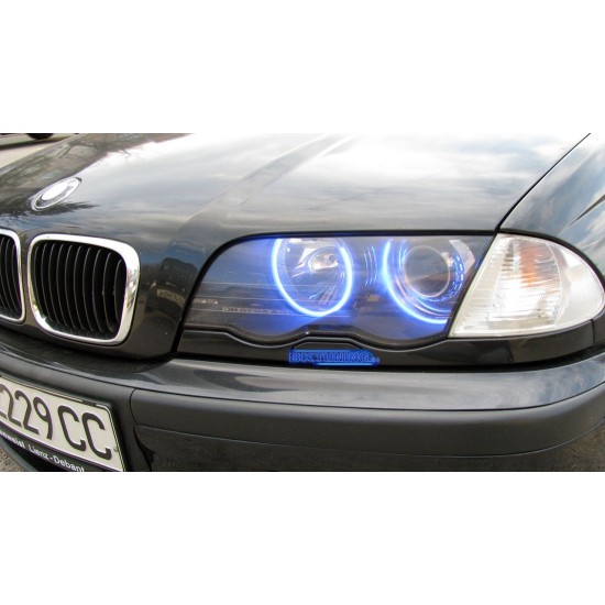 Δαχτυλίδια angel eyes για BMW E46 coupe (1998-2003) / BMW E46 Sedan, Combi (1998-2005) - μπλε χρώμα