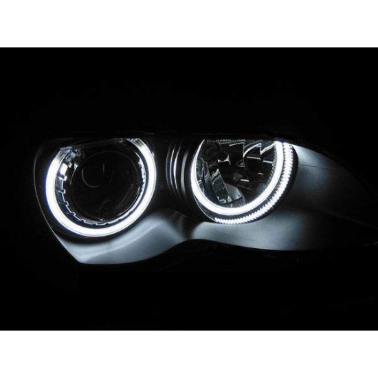 Δαχτυλίδια angel eyes για BMW E46 coupe (2003+) - λευκά