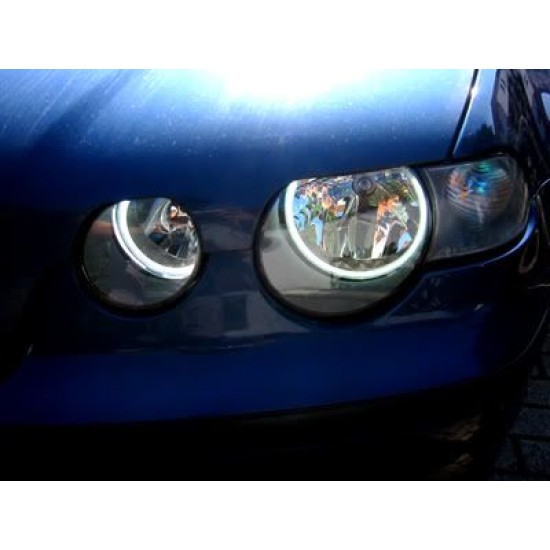 Δαχτυλίδια angel eyes για  BMW E46 compact (2001+) με 66 led - λευκά
