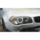 Δαχτυλίδια angel eyes για  BMW X3 (2004-2007) - Λευκό χρώμα