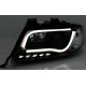 Φανάρια εμπρός led lightbar για Audi A6 C5 (2001-2004) - μαύρα , με λάμπες (Η1) - σετ 2τμχ.