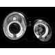 Φανάρια εμπρός angel eyes για Mercedes CLK W208 (1997-2002) , με λάμπες (Η1) - σετ 2τμχ.