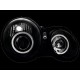 Φανάρια εμπρός angel eyes για Mercedes CLK W208 (1997-2002) με CCFL , με λάμπες (Η1) - σετ 2τμχ.