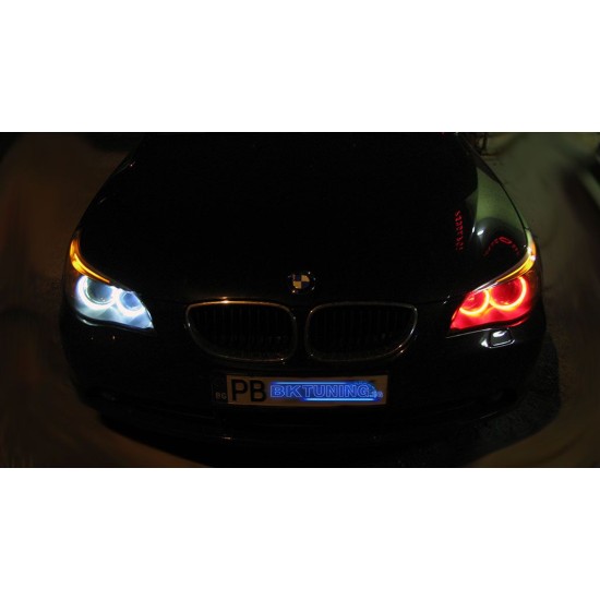 5W led για αυθεντικά angel eyes για BMW E39 / E60 / E53 X5 / E65 / E87 / E63 - κόκκινο χρώμα - 2τμχ.