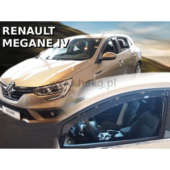 Ανεμοθραύστες για Renault Megane / Grandtour (2016+) 5 πορτο - 4 τμχ εμπρός και πίσω