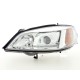 Φανάρια εμπρός για Opel Astra G (1998-2004) - chrome , χωρίς λάμπες (Η7) - σετ 2τμχ.