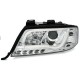 Φανάρια εμπρός lightbar για Audi A6 C5 (1997-2001) / Allroad 1999-2005 - χρωμίου , με λάμπες (Η1) - σετ 2τμχ.