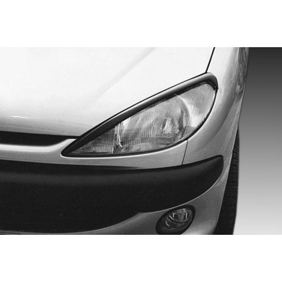 Φρυδάκια φαναριών Peugeot 206 - μαύρα