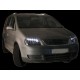 Φανάρια εμπρός led για Vw Touran / Caddy (2003-2006) , μαύρα , με λάμπες (Η1) - σετ 2τμχ.