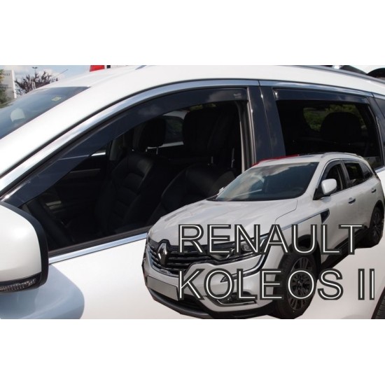 Ανεμοθραύστες για Renault Koleos (2017+) - 4 τμχ εμπρός εμπρός και πίσω