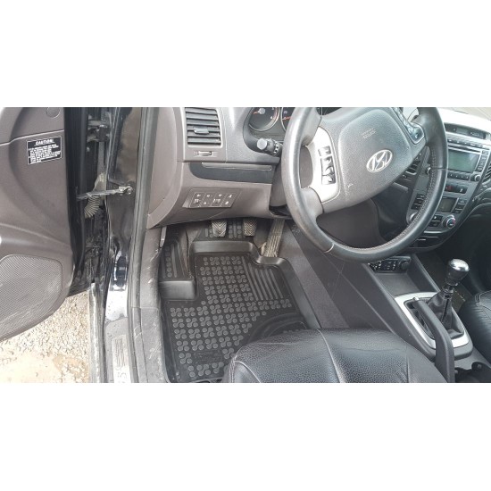 Λαστιχένια πατάκια Rezaw Plast για Hyundai I Santa Fe (2007-2012) - τύπου σκαφάκι - 4τμχ.