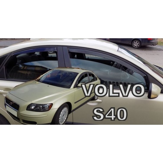 Ανεμοθραύστες για Volvo S40 (2004-2012) sedan - 4 τμχ. εμπρός και πίσω