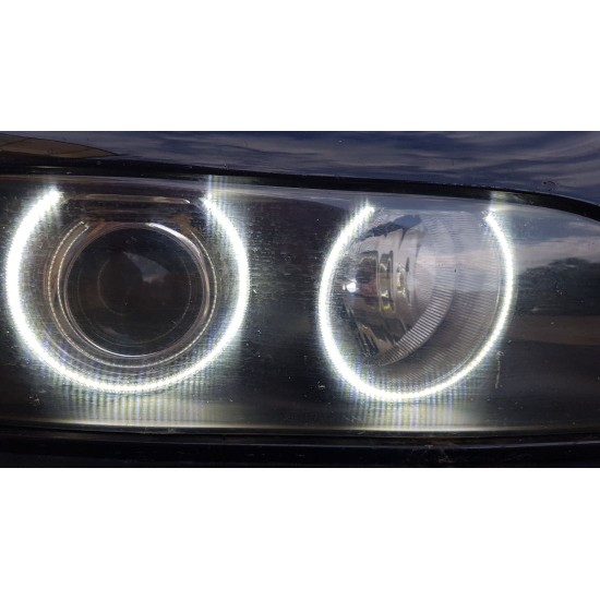 Δαχτυλίδια angel eyes για BMW E39 OEM με εργοστασιακά angel eyes - με 66 led