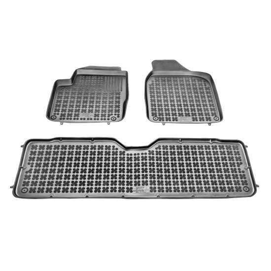 Λαστιχένια πατάκια Rezaw Plast για VW Sharan (1996-2010) / Ford Galaxy (1996-2006) / Seat Alhambra (1996-2010) - τύπου σκαφάκι - 3τμχ.