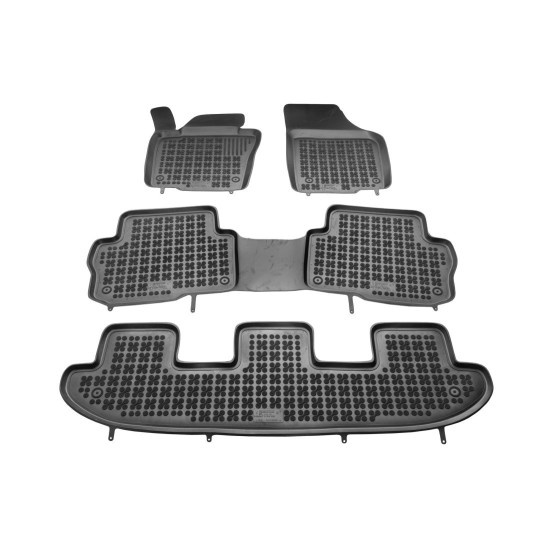 Λαστιχένια πατάκια Rezaw Plast για VW Sharan (2010-2022) / Seat Alhambra (2010-2020) - 7 seats - τύπου σκαφάκι - 4τμχ.