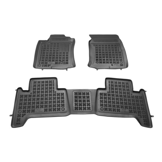 Λαστιχένια πατάκια Rezaw Plast για Toyota Land Cruiser J120 (2002+) / J150 (2009+) -τύπου σκαφάκι - 3τμχ.