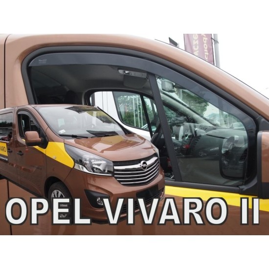 Ανεμοθραύστες για Opel Vivaro / Renault Trafic (2014+) (συν φινιστρίνι) 2 τμχ. εμπρός