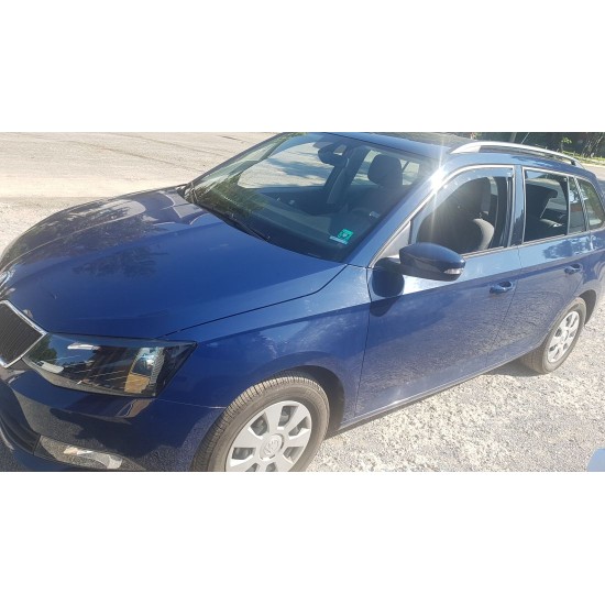 Ανεμοθραύστες για Skoda Fabia (2014+) 5 πορτο , combi- 4 τμχ εμπρός και πίσω