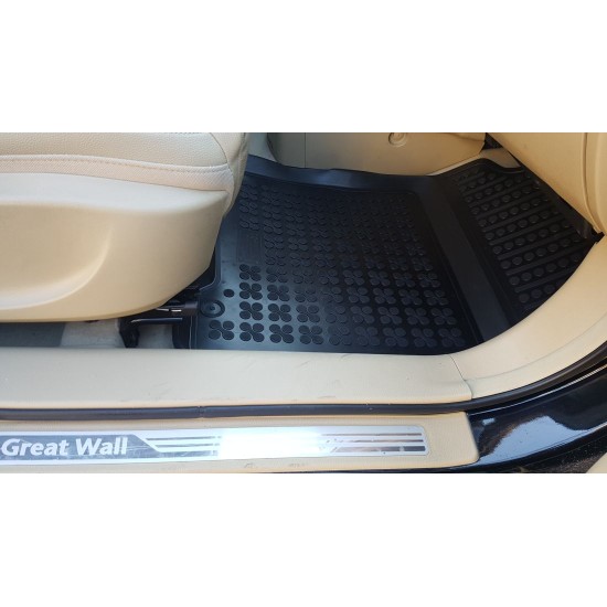 Λαστιχένια πατάκια Rezaw Plast για Honda CR-V (2012+) / Great Wall H6 - τύπου σκαφάκι - 3τμχ.