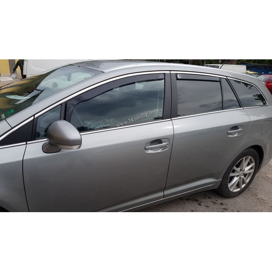 Ανεμοθραύστες για Toyota Avensis (2009+) sedan - 4 τμχ εμπρός και πίσω