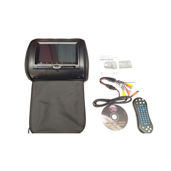 7'' DVD player στο προσκέφαλο με USB και ασύρματο χειριστήριο για videogames