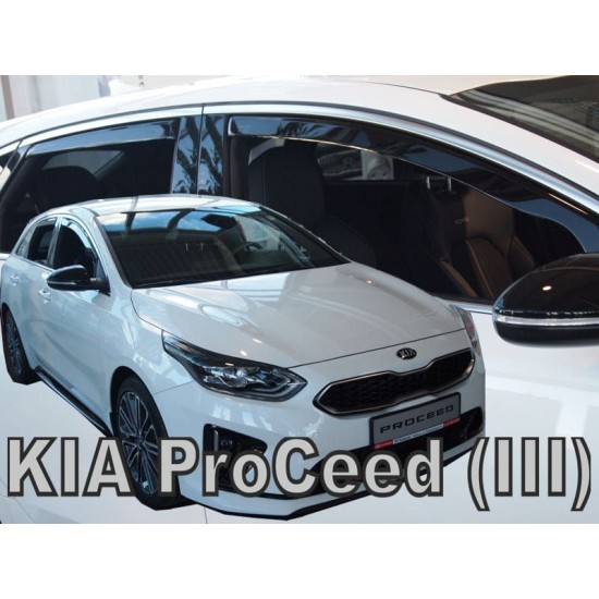 Ανεμοθραύστες για Kia Pro Ceed (2019+) 5d - 4 τμχ. εμπρός και πίσω